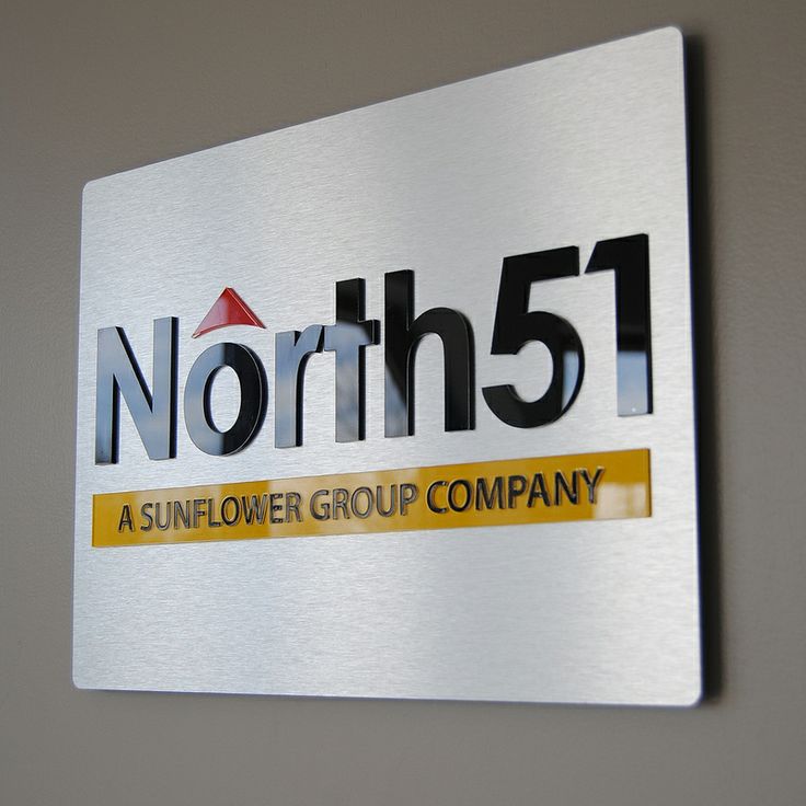 3D Metal Office Signage